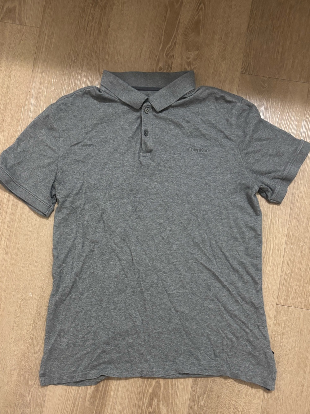 Calvin Klein Men's Gray Polo Shirt
